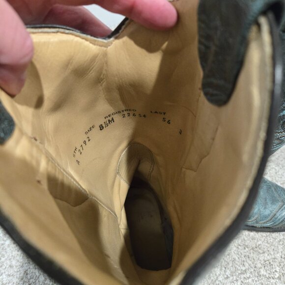 Women's Teal Corral Boots – Size 8.5M – Lightly Loved - Picture 4 of 5